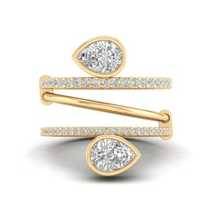 Bagues solitaires REYES en argent sterling 925 de haute qualité, bijoux fins pour mariage, double coupe poire, 2,14 carats, moissanite, pour femmes - Product Image 6