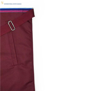 Épingle de sécurité en peau d'agneau de qualité supérieure pour tablier maçonnique, accessoire cérémoniel brodé, artisanat raffiné, finition élégante - Product Image 6