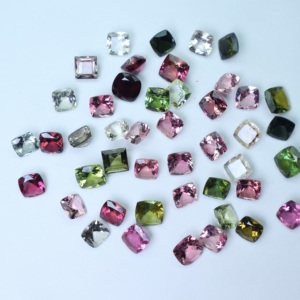 Turmalina Natural de Alta Calidad, Corte Cojín, Multicolor (Rosa, Verde), Piedras Preciosas Sueltas para Joyería, Lote al por Mayor - Product Image 5