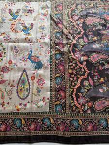 Sari de Seda Satén Pura con Tejido Jacquard, Borde de Pavo Real, Pallu Rico, Reversible, Protección Solar, Estilo Tradicional - Product Image 5