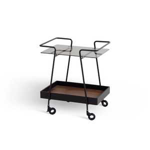 Luxury Black Marble Bar Cart 2-Tier Modern Metal <b>Serving</b> <b>Trolley</b> Elegant Drinks Cart Rolling Wine Station Home Bar Furniture - Product Image 3