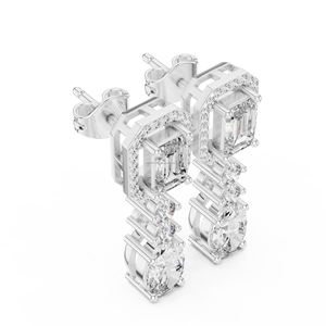 Étoile Lumières bijoux CVD LAB GROWN 14K OR Cristal Diamants Alliage Déclaration Vintage Boucle D'oreille Plaqué Or Bijoux Boucle D'oreille Femmes - Product Image 3