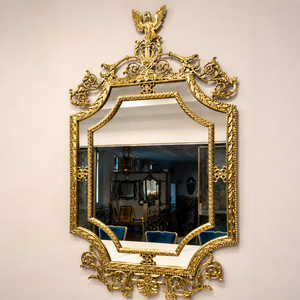 Luxury Ornate Gold Wall Mirror Baroque Decorative <b>Frame</b> Eagle Crest <b>Antique</b> Home Hotel Interior Decor Design - Product Image 2