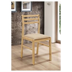 Sala da pranzo 3 pezzi naturale e marrone chiaro con foglia di goccia collezione di mobili unica ed elegante - Product Image 5