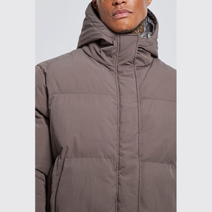 Vestes pour hommes personnalisées, respirantes, imperméables, coupe-vent, streetwear, coupe longue, coupe régulière, décontractées, design confortable, devant uni - Product Image 6