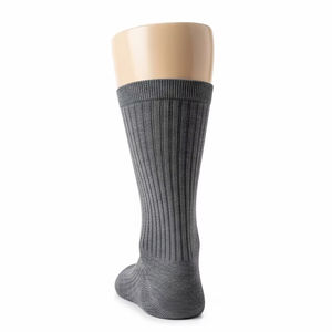 Chaussettes tricotées respirantes pour hommes en mélange de coton Spandex Tissu extensible doux Confort évacuant l'humidité Fit pour le sport et un usage quotidien - Product Image 1