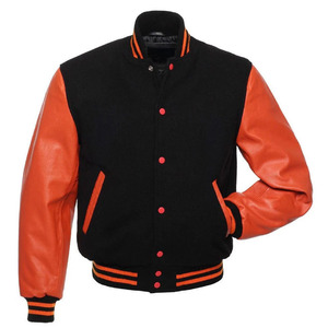 Veste universitaire marine pour homme avec broderie rouge cardinal, motif Be Merry, manches grises, col rabattu, vêtement décontracté pour l'hiver - Product Image 6