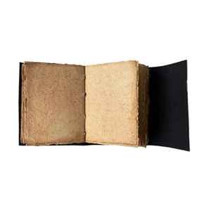 <b>Leaf</b> Embossed Grimoire Hardcover Genuine Leather Classic Notebook Brown Handmade Unlined Deckle Edge <b>Paper</b> Best Customised Gift - Product Image 6