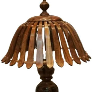 โคมไฟไม้ตกแต่งภายใน โคมไฟตั้งโต๊ะไม้เนื้อแข็ง สำหรับห้องนอน ห้องนั่งเล่น ห้องทำงาน ให้แสงสว่างแบบธรรมชาติ ดีไซน์ทันสมัย - Product Image 1