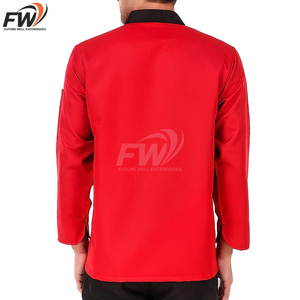 Conjunto de Chaqueta y Gorro de Chef Personalizado de Secado Rápido, Diseño Más Popular de Odm, para Venta al Por Mayor - Product Image 6