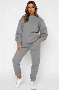 Ensemble de survêtement à capuche oversize pour femme en polaire premium, ensemble athleisure pour femme - Product Image 2