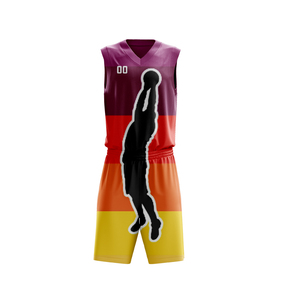 Vêtements de sport d'extérieur personnalisés de haute qualité en polyester 100% - Nouveau design - Uniforme de basket-ball - Product Image 1