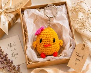 Indian Supplier Crochet Teddy <b>Bear</b> Keychain for Womens Handbag Soft Cotton <b>Cute</b> Purse Charm Gift Key Holder Available for Sale - Product Image 1