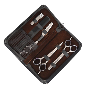 Kit Profesional de Tijeras de Peluquería, Tijeras de Corte Profesional para Barbería, Tijeras de Entresacar, Navaja de Afeitar con Estuche - Product Image 3