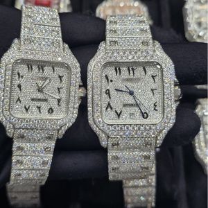 Reloj Mecánico de Alta Calidad con Incrustaciones de Moissanita VVS, Cristal de Zafiro, Estilo Hip-Hop Totalmente Cubierto de Piedras Brillantes, Unisex - Product Image 1