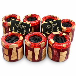 Quemador de Incienso Artesanal de Madera de Sándalo y Resina, Estilo Marroquí, Difusor de Aromaterapia Ecológico, Incienso Indio - Product Image 3