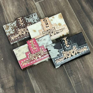 Cartera Bifold de Cuero Genuino Hecha a Mano para Mujer, la Más Vendida de la Expo de Marzo, Cartera Larga con Tarjetero - Product Image 5