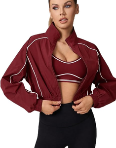 Custom Design Best Quality <b>Women</b> Stylish Woven Windbreaker <b>Jacket</b> Autumn Summer Nylon Breathable Windproof <b>Jackets</b> for Sale - Product Image 1