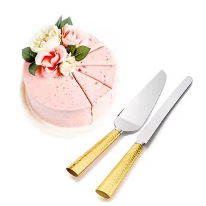 Wedding Celebration Stainless Steel <b>Cake</b> Server Set Metal Knife and <b>Slice</b> Server Dessert Serving Kit - Product Image 2