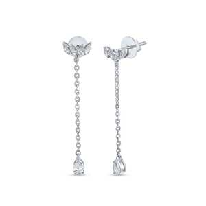 Diamante Sui Dhaga Estilo Pendientes de gota Género elegante Joyería de diamantes - Product Image 4