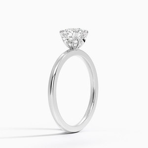 Bague BOJ 051 en argent 925, coupe ronde, pétale, diamant 1,5 mm, bague en moissanite certifiée GRA 2 carats D, pour mariage et anniversaire, prix bas - Product Image 2