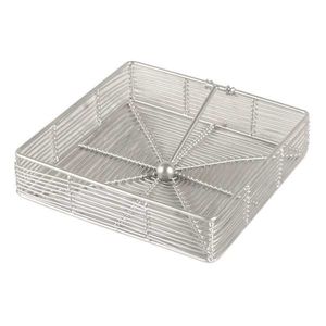 Moderno organizador de servilletas de metal inoxidable para el hogar, cocina, restaurante, hotel, mesa de comedor. - Product Image 3