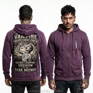 เสื้อฮู้ดซิปเต็มตัวแบบสั่งทำพิเศษสำหรับผู้ชาย เสื้อฮู้ดโอเวอร์ไซส์สไตล์สตรีทแวร์ ซิปปิดหน้า ผ้าฝ้ายฟลีซหนานุ่ม เสื้อสเวตเชิ้ตซิปเปล่าสำหรับผู้ชาย - Product Image 3