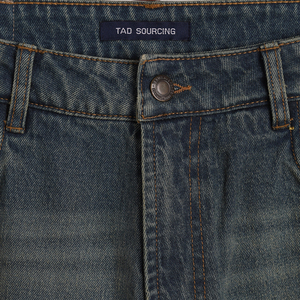 Pantalones Vaqueros Casuales de Pierna Ancha para Hombre, 99.5% Algodón, 0.5% Elastano, Cintura Media, Acabado Lavado, Comodidad Premium, Marca Privada - Product Image 4