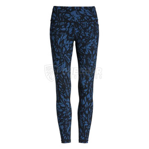 Leggings de yoga con diseño de logotipo personalizado, cintura elástica, venta directa de fábrica, ropa de gimnasio, servicio OEM. - Product Image 6
