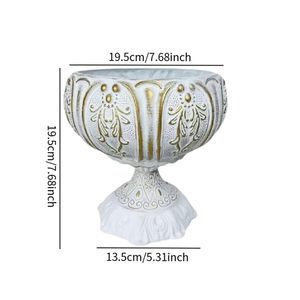 Maceta de Hierro Estilo Romano Vintage, Maceta Decorativa Clásica para Plantas de Interior y Flores Secas - Product Image 5