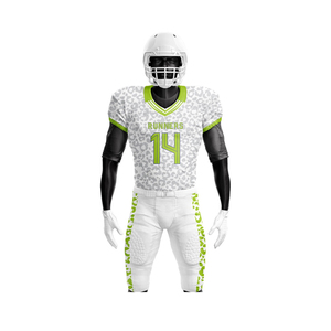 High Quality American Football Uniform Breathable Heat-Transfer Printed Custom Team Name Letter Quick Dry <b>Adjustable</b> <b>Strap</b> - Product Image 4