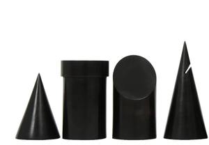 Jeu d'échecs géométrique minimaliste en bois d'ébène et de buis naturel, pièces de 3,4 cm, au meilleur prix - Product Image 5