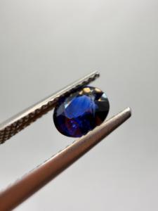 Zafiro Azul Natural Intenso y Vívido, Corte Ovalado, 1.05CT, 6.5X5.5X3MM, Gema Preciosa Suelta de Ceilán, Sri Lanka, para Joyería - Product Image 2