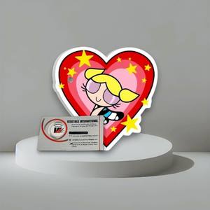 Outil d'extension de cils magnétique en acrylique de haute qualité pour la Saint-Valentin, motif Power Puff Girls, écologique, ovale/carré - Product Image 6