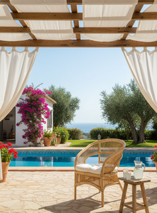 Silla Tapizada de Bambú Fabiano, Asiento Elegante y Cómodo para Sala de Estar, Espacios Exteriores, Uso en Hoteles, Mueble Perfecto para el Hogar - Product Image 2