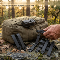 Kit de connecteurs K-Sheath en plastique, clip Molle, accessoire de connexion, boucle de fixation tactique pour ceinture, sangle de fixation pour équipement EDC