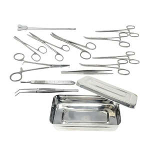 Kit de Cirugía Menor, Juego de Instrumentos Quirúrgicos de 13 Piezas, Portaagujas, Tijeras de Disección Mayo, Caja de Acero Médico Wenquar de Dentavex - Product Image 1