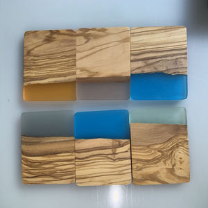 Posavasos Hecho a Mano de Madera de Olivia y Resina Epoxi, Resistente al Agua, Fácil de Limpiar y Sin Manchas - Product Image 6