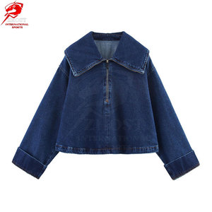 Chaquetas y pantalones vaqueros clásicos para mujer, combinación a juego con tela cómoda y estilo casual atemporal - Product Image 3