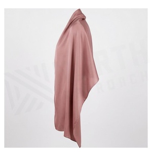 Women's Long Solid Color <b>Silk</b> Shawl Elegant All Seasons Daily Wear Accessory - Product Image 3