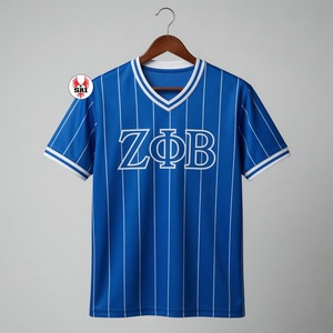 High Quality Zeta Phi Beta Sorority Custom Sublimated Women's <b>Baseball</b> Jersey Greek Uniforms Twill Embroidery Team Name Number - Product Image 2