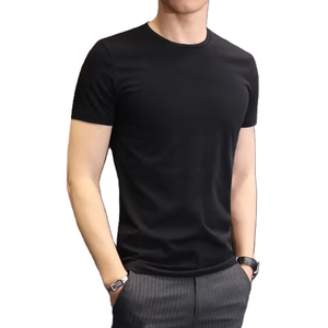 OEM Custom Front 140g Polyester Sporty Mens <b>Slim</b> <b>Fit</b> T-<b>Shirt</b> Pure <b>White</b> Animal Print Undershirt Plus Size Regular <b>Fit</b> Stylish - Product Image 4
