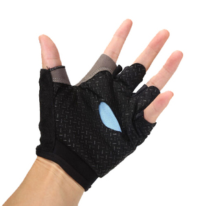 Half Finger Breathable Fitness Training Gloves Wrist Support Non-Slip Drawstring Closure for Motocross Cycling Outdoor Sports - Product Image 4