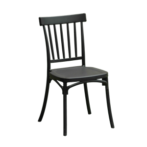 Silla de Comedor Versátil TM15 con Respaldo de Listones Verticales |   Muebles Metálicos Modernos para Restaurante, Silla Ligera y Duradera para Cafetería o Bistro - Product Image 1