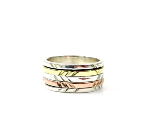 925 Sterling Silver <b>Spinner</b> Wide Band <b>Ring</b> With Smooth Fit Trendy Gift Idea For Any Occasions Wholesale Jewelry Items - Product Image 2
