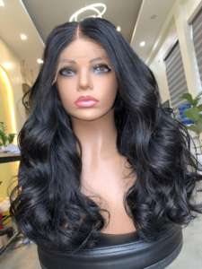 Cheveux vierges non traités, 8-32 pouces, noirs naturels, ondulés, HD, cheveux vietnamiens pour perruque avec extensions 100% cheveux humains - Product Image 3