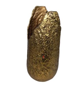 Vente chaude Vase en métal aluminium doré vieilli Design moderne fait à la main pour la décoration de jardin de mariage et de maison - Product Image 2