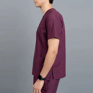 Tenue médicale pour clinique, uniforme de médecin multi-poches, vêtements de travail durables pour hommes, uniforme médical à prix avantageux - Product Image 4