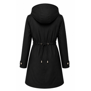 Vente en gros OEM/ODM – Nouvelle veste de pluie longue à capuche imperméable et coupe-vent pour femme – Manteau de pluie d'extérieur personnalisé – Fabricant OEM - Product Image 6
