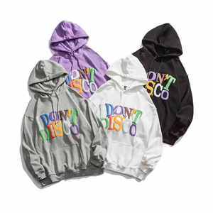 Sweat-shirt à capuche Don't Disco Puff Print pour homme, en coton French Terry, coupe ample, décontracté, automne, avec poche, logo sur le devant, ODM - Product Image 1